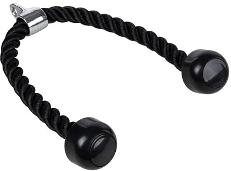 NJIEzhao Cuerda Tríceps Máquina de dominadas con Cuerda for tríceps de 70 cm/90 cm, con asa for ejercitar músculos de bíceps, tríceps, Espalda y Hombros.(90cm)