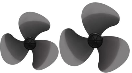 Mobestech Lame Ventilatore da Tavolo in Plastico Nero 3 Foglie, Resistente e Versatile, Accessori di Ricambio per Ventilatore da Parete da Terra, per Festa Estiva