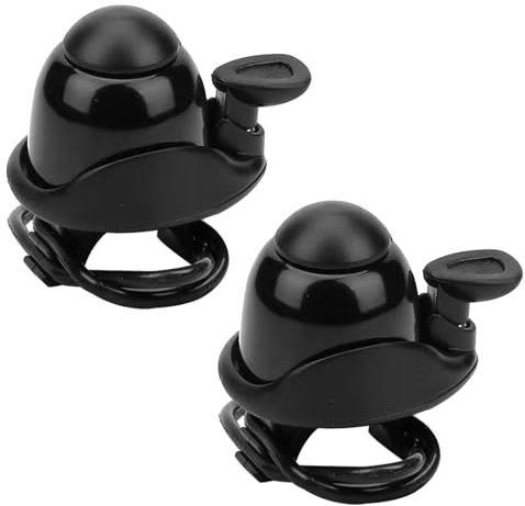 Campanello per bicicletta, 2 pezzi, regolabile, materiale in alluminio, anello per bicicletta, con suono forte, mini campana, per adulti, per bici da corsa, mountain bike e scooter