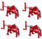 NEWFUN 4 Pièces 3/4 Serre-Joint en Tube Collier de Serrage, Colliers de serrage, jeu de serre-joints, serre-joints rapides pour le travail du bois, tuyaux, tubes, câbles