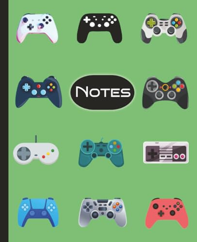 Gaming Notebook | Video Game Controller Composition Journal | Gift for Kids, Teens, Adults, and Gamers | 100 Wide Ruled Blank Lined Pages | 7.5 x 9.25 inches