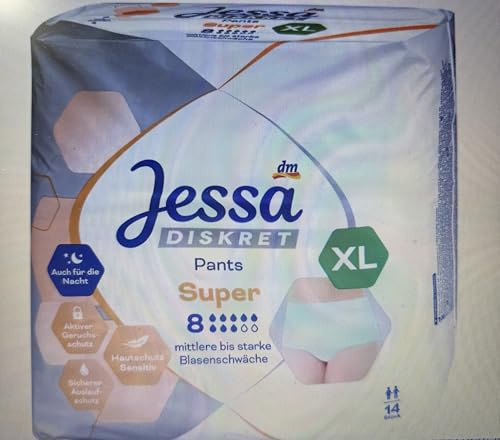 Jessa DISKRET Pants Inkontinenz Super Gr. XL, 14 St