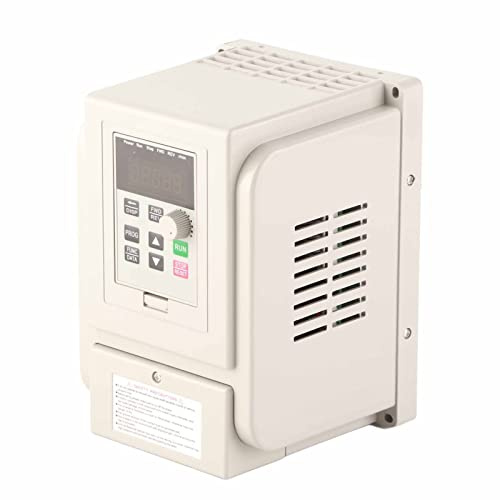 Cocoarm Variateur de Fréquence 1,5 KW, Onduleur VFD monophasé 220 VAC, Contrôleur de Vitesse pour Moteur triphasé avec Contrôle PWM, sans Filtre, Type de Courant