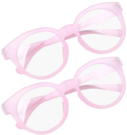 SOIMISS 2 Pièces Lunettes Garçon Fille Lumière Bleue Protection Uv Filtrant Écran pour Jeu Ordinateur Lecture Rose
