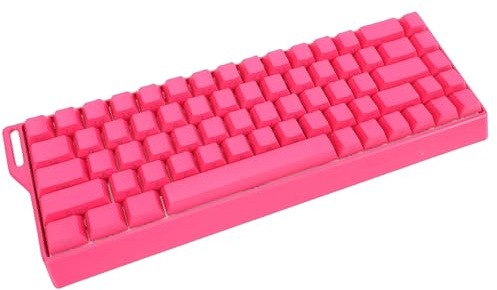 Oreilet Teclado Inalámbrico para Juegos con Cable, Teclado Mecánico de Disparo Rápido 60% con Retroiluminación RGB, 3 Modos, Teclas Impresas Laterales Efecto Hall, Teclado Compacto (Rojo)
