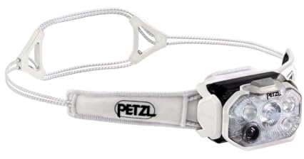 PETZL SWIFT RL Stirnlampe Weiß 1200 Lumen aufladbar, REACTIVE LIGHTING, leichte Kopflampe mit Akku, Outdoor Lampe für Trailrunning Bergsteigen