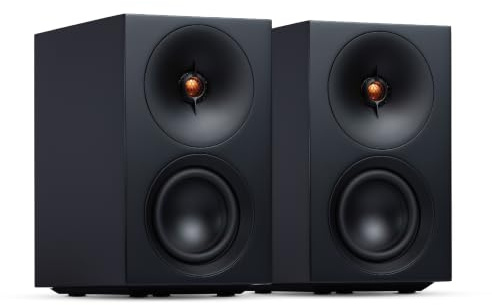 Cambridge Audio L/R S – 100W Compact Active Stereo Speakers with Built-in Amplifier, aptX HD Bluetooth, USB Audio, Aux & Optical Inputs, Subwoofer Output, Remote Control & Room Positioning – Black