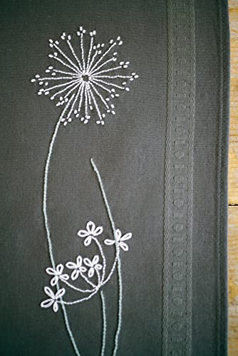 Vervaco Stickpackungen Kreuzstich Tischläufer DIY Set, Tischdecke zum Besticken mit Stickbild im modernen Design auf 100% Baumwoll Stoff und Stickgarn, Stickvorlage 40 x 100 cm