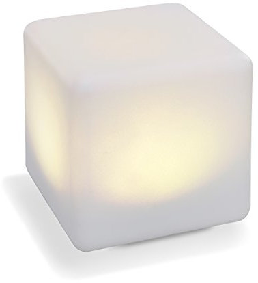 Esotec Solar Würfelleuchte Smart Cube, 18cm, multicolor, 7 Leuchtfarben, 4500, Akku, LED Steinleuchte, Solarstein, Solarkugel, Solarleuchte, Gartenleuchte, außen, wetterfest, winterfest, 106100