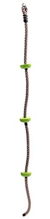 Hörby Bruck Kletterseil Lime 200 (Länge 2 Meter, Trittscheiben limette, Metallaufhängering, UV-Stabilität) 4057