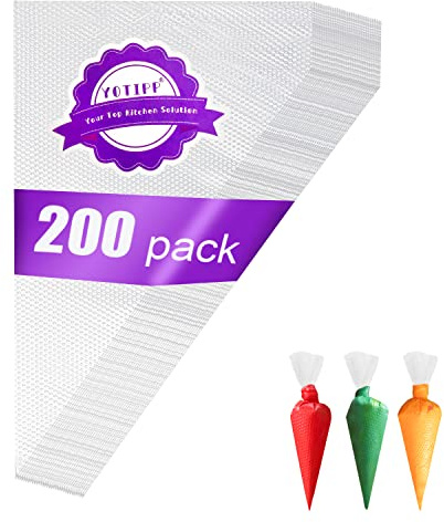 200pcs/set Disposable Pastry Bag Icing Piping Bag Cake Cupcake Decorating Bags