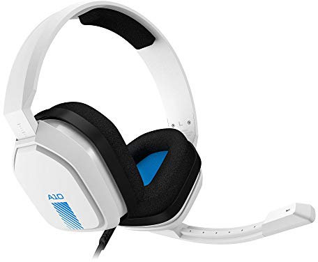 ASTRO Gaming A10 Gaming-Headset mit Kabel, Leicht & Robust, ASTRO Audio, Dolby ATMOS, 3,5mm Anschluss, Xbox Series X|S, Xbox One, PS5, PS4, Nintendo Switch, PC, Mac, Smartphone - Weiß/Blau