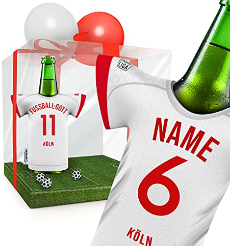 my fan shirt Männer-Geschenk für Köln Fans PERSONALISIERBAR | Fanartikel Geburtstags-Geschenk Mann Freund Opa Bruder Offizieller Trikotkühler by MYFANSHIRT.com