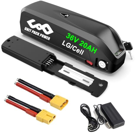 36 Volt 20Ah Ebike Akku - 36V Lithium-Ionen-Akku Tesla Cell für 800W 750W 500W 350W 250W Ba-fang und andere Ebike Conversion Wheel Kit Vorderradnabenmotor
