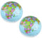 Globo Terráqueo Interactivo, Globo Terraqueo Iluminado, Mapa en Inglés Globo, Educativo Globo Girable, Globo Antiguo, Globo Político, Globo Terráqueo Hinchable, 2 Piezas (16 Pulgadas)