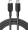 Anker USB C auf USB C Kabel, 60W USB C Kabel, USB C Ladekabel 180cm lang für iPhone 16/15 Serie, MacBook Pro/Air, iPad Pro/Air, Galaxy S24/S23 Pixel, Switch, LG und mehr (USB 2.0)