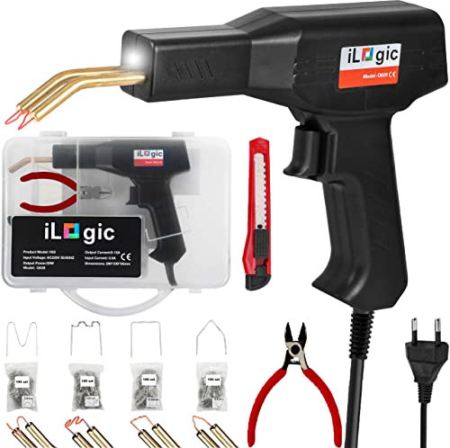 Kunststoff Schweißgerät set 400 stuck, schweissgerät,lötpistole auto stoßstange, Plastic Welding Machine kunststoff Schweißen Maschine,50W Schweißen Reparieren für Auto-Stoßstange Kanu,Autoteile,Kajak