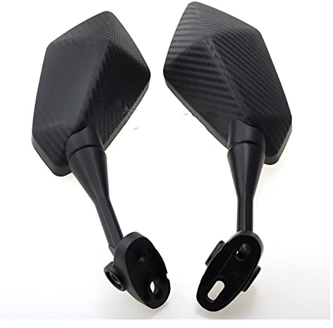 Espejos Traseros Retrovisor para Motocicleta, Lateral para Yamaha YZF600 YZF R1 R6 R3 R125 R25 R15 2003-2009 (Color: Fibra de Carbono)