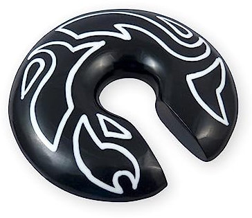 Fly Style Piercing Ohr Expander aus Horn/Acryl - Donut Ohrgewicht Ear Weight Dehnschnecke Dehnspirale Dehnungsschnecke, Grösse:14 mm (Paar)