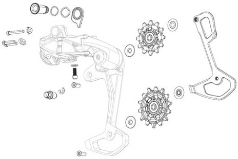 Sram Ersatzkäfig-2139980132 Schaltwerk Schwarz Einheitsgröße