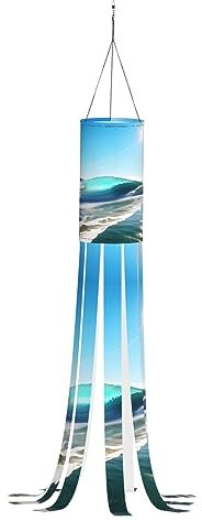 Klarer Himmel Welle Strand Druck Halloween Windsack Party Dekorationen Hängen Outdoor Halloween Supplies Flagge Festlicher Spaß