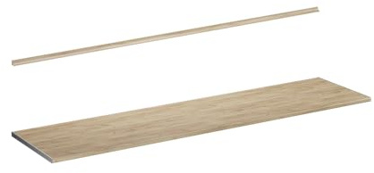 Vicco Plan de Travail Cuisine R-Line, Chêne de Force doré, 240cm, adapté au Montage sur des Meubles Bas et des Plans de Travail