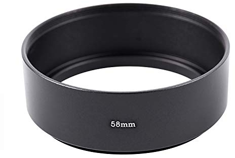 Yheonver Parasol de objetivo de metal estándar de 58 mm para