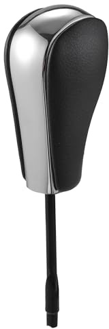 A ABSOPRO Automatischer Schaltknauf Für BMW 3er Serie E36 97-98 1pc | Kunststoff, Kunstleder, Chrom, Silberton, 18.5X5.5 Cm, 15.1 Mm, Für BMW 3er E46, 5er E39, 7er E38, Z3, X5, X3