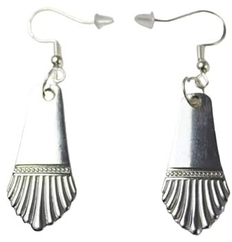 Ein Paar Besteckschmuck - Ohrhänger, Ohrringe