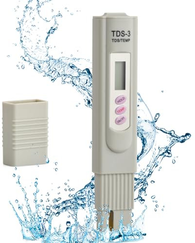 TDS Digitale Tester di Qualità dell'Acqua, Portatile Digitale Temperatura PPM Test Misuratore penna Analizzatore per Misurare l'acqua potabile,Coltura idroponica, Acquario, Piscina e Spa