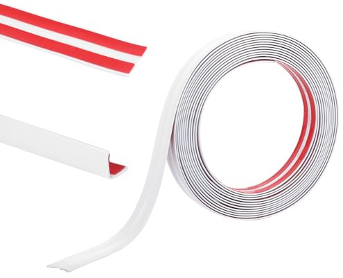 Kantenschutz Wand，Zierleisten Selbstklebend，Dichtungsband，Weichsockelleiste Selbstklebend，Kantenschutz，Wannendichtband，Dichtungsband Selbstklebend für Badezimmer (Weiß 2cm, meter, 5)