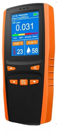 OUTFYT Analizador de ozono, Calidad del Aire, contaminación, Monitor portátil, Detector de Gas de ozono O3, Sensor Inteligente, medidor de ozono, LocalizacióN Precisa De Fugas