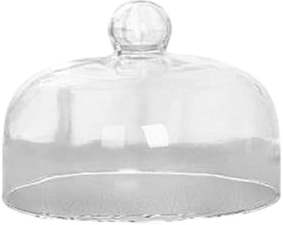 Colcolo Clear Cake Dome Cover, Cake Lid, Glass Food Dome, Transparent Cake Cover for Wedding Serving Platter Cake Plate, 16x19.5cm