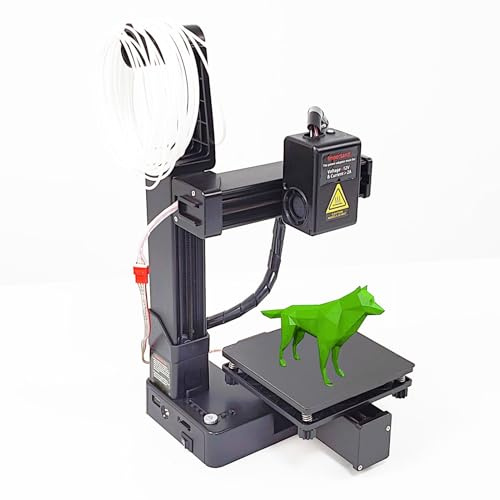 Mini 3D -skrivare, Helt Monterad med All Metallmunstycke Snabb Uppvärmning, PLA/TPU -kompatibilitet, 4x4x4in Kompakt Byggstorlek (EU)