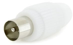 Clavija de Antena Recta Hembra con conexión estándar, Ideal para Recibir señales de televisión y Mejorar la Calidad de Imagen.