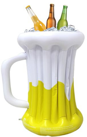 Aufblasbare Kühlbox | Aufblasbarer Bierkrug Kühlbox Für Oktoberfest,Schwimmende PVC-Getränkebehälter Hawaii-Party-Deko Für Outdoor, Picknick & Partys