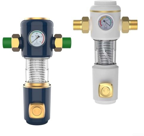 Filtro controlavaggio in acciaio inox, scarico automatico per una facile manutenzione e prestazioni di filtraggio ottimali (20/25 PPR nero)