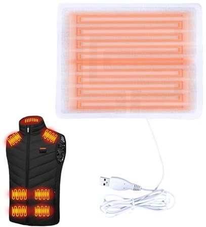USB Heizkissen Für Jacke 5V USB tragbarer Heizer | Elektrisches Wärmepad Für Kleidung Für Wintercamping Wandern Radfahren Angeln Outdoor-Aktivitäten