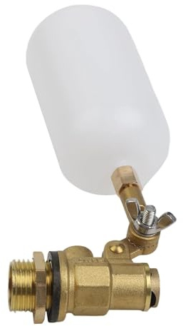 Vanne à flotteur, 1,27 cm NPT automatique avec bras réglable, laiton et plastique pour étang, bétail, aquarium