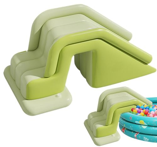 Tobogán de piscina – Rampa inflable simple de PVC, juguete para el centro de juegos acuáticos para niños, accesorios de piscina antideslizantes y seguros | Equipo para viviendas compartidas al aire
