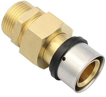 Pipetec Pressfitting Verschraubung 32x3 mm 1 Zoll Aussengewinde TH Kontur Verbundrohr, DVGW, TH-Profil