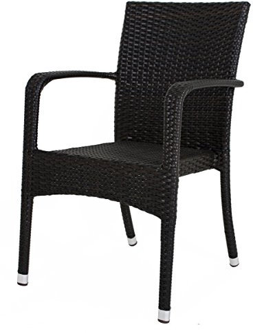 Gravidus 2er Set Stapelstuhl, Schwarz