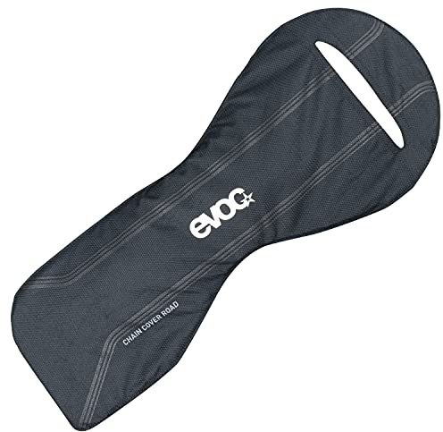 EVOC CHAIN COVER ROAD frame bag, transport protection for the bike and chain of road bikes (cover for bicycle chains, for most road bikes, Velcro fixation, protection against dirt and damage), Black