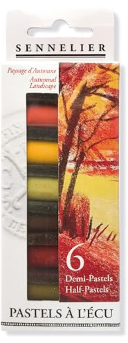 SENNELIER Set di 6 stick per mezzo pastello, pigmento, autunno, set di 6