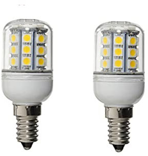 ShuoHui 2 X E14 5W LED Licht 30 x 5050 SMD LEDs Spot Lamp Brine Licht Warmweiß 12V to 24V DC