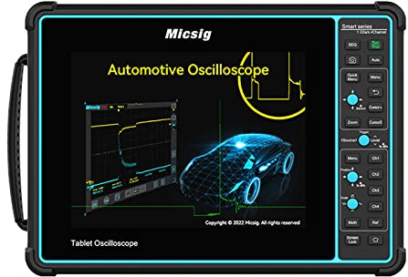 Micsig Oscilloscope SATO1004, Portable Handheld Automotive Oscilloscope with 4 Channels 100Mhz Bandwidth 1GSa/s Sampling Rate, 8 Touch Screen Tablet Oscilloscope