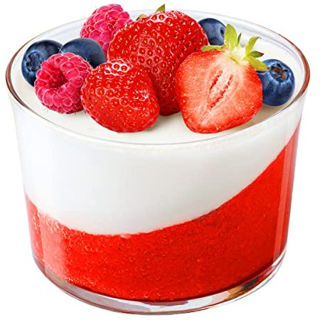 Konzept 11 Coppette gelato in vetro 200 ml – Set di 6 ciotoline trasparenti per dessert, dolci, macedonia o finger food – Resistenti, riutilizzabili, lavabili in lavastoviglie