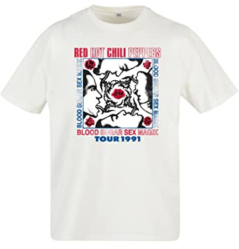 Mister Tee Mt2472-red Hot Chilli Peppers Oversize Tee T-Shirt Uomo (Pacco da 1)