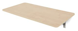 Rocada | Klappbarer Wandtisch | Klapptisch | Computertisch aus Holz | Buche | Tisch für Büro, Büro, Schlafzimmer | Befestigung aus Stahl | 115 x 60 cm