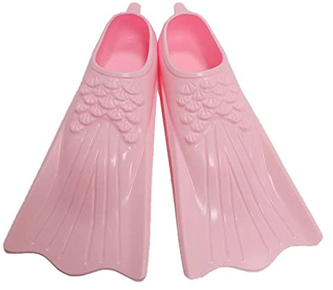 ENEN Schwimmflossen, Schnorchelflossen kurz Verstellbare Flossen für Kinder Erwachsene zum Schnorcheln, Schwimmen (Rosa,L(39-41 Meter))